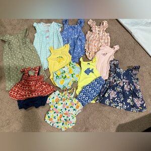 Colorful 3 month Baby Girl Clothing Set